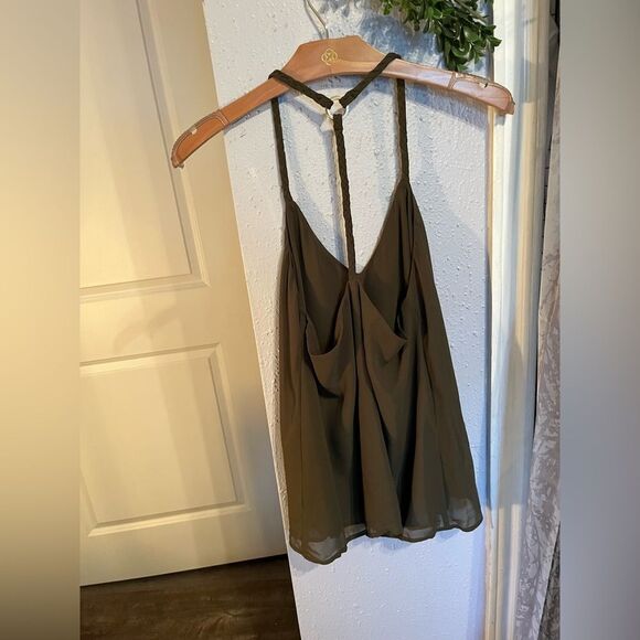 Marciano | Braided Strap V Neck Tank | Size Small - Picture 3 of 3